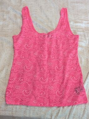 Talula Pink Lace Tank Talula